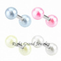 14 Gauge Tragus Ohrring Perle beschichtet, Ohr-Piercing Schmuck Knorpel Ohrring